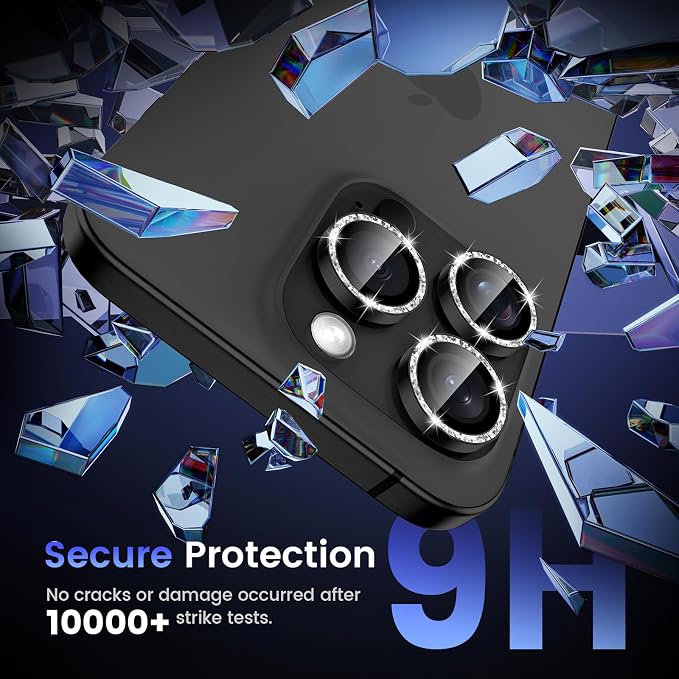 Tensea Camera Lens Protector Compatible for iPhone 17 Pro Max/17 Pro/15 Pro Max/15 Pro/16 Pro Max/16 Pro/14 Pro Max/14 Pro, Metal Tempered Glass Cover Camera Screen Protector Accessories,Case Friendly - Image 5