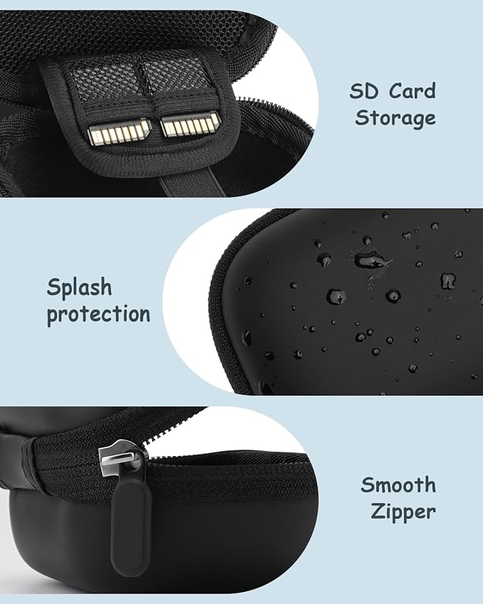 SQERO Camera Case Kit for Digital Camera KODAK PIXPRO FZ45, Hard Case with Soft Silicone Camera Cover, Lens Protective Design, SD Card Storage Travel Carry Cute Bag Small - Image 4