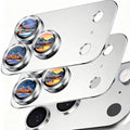 SiHPuoy 2pcs Camera Lens Protector for iPhone 17 Pro, Tempered Glass,Silver | 9H+ Hardness, Military Grade Shatterproof, Anti-Scratch, Case Friendly, HD Metal Camera Cover, Does not Affect Night Shots by SiHPuoy