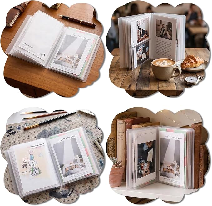 A6 Storage Folder Photo Albums Storage Sticker Storages Album Clear Cover Portfolio Folder for Postcards Sticker Collecting Album Organization Sheets Art Books Card Holds for Label Planner Recipe Card - Image 3