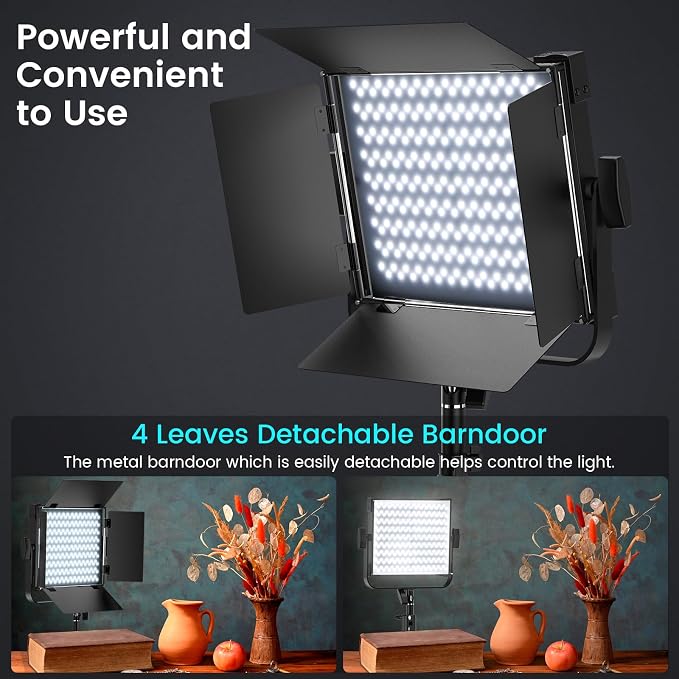 2-Pack RGB Photography Lighting Kit, 50W Bi-Color Professional LED Studio Lights, 2300k~8500k Dimmable Photo Lights for Photography Filming Camera Video Recording Stage Shooting Streaming TikTok - Image 5
