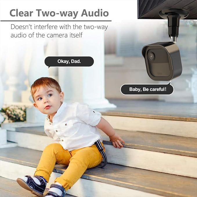 All-New Blink Outdoor Camera Cover for Blink Outdoor 4/2K+ Camera/3rd Gen | 3 Pack Protective Blink Covers, 360° Adjustable Wall Mount, with Blink Sync Module Mount, Black - Image 3