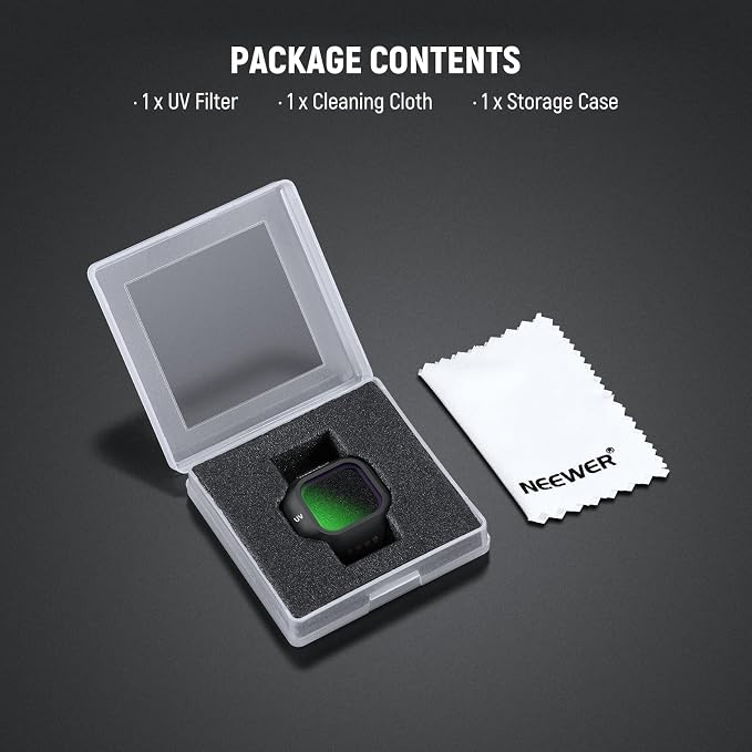NEEWER UV Filter Compatible with DJI Mini 5 Pro Drone, Snap On Protective Filter Camera Lens Protector Multicoated Optical Glass Aerial Photography Accessories - Image 9