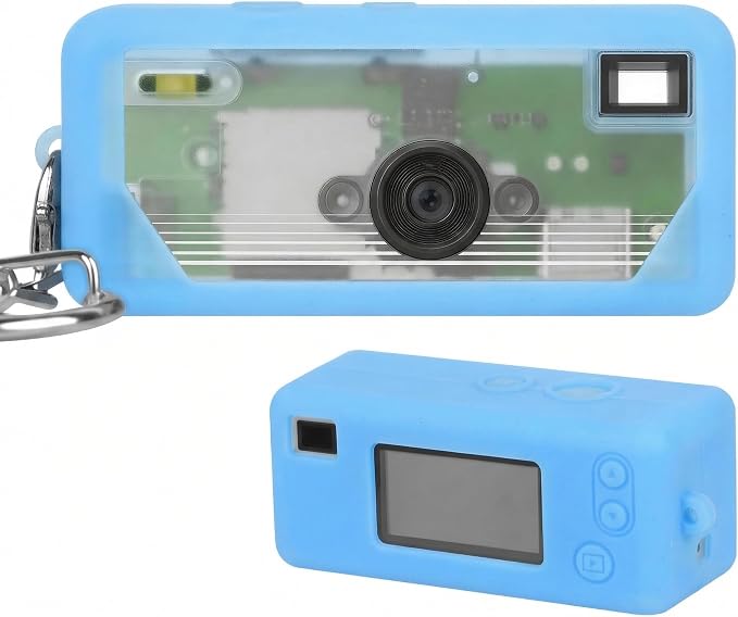 Silicone Case for Kodak CHARMERA Millennium Keychain Mini Digicam Blind Box | Soft Keychain Camera Sleeve, Precise Cutouts, Case-On Charging & SD Card Access, For Collectors & Daily Carry, Blue by paiyule