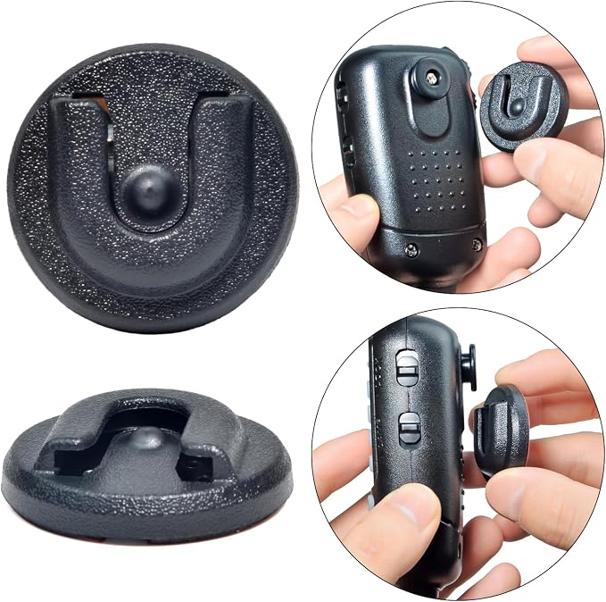 Universal Ham CB Radio Microphone Hanger, Round Knob Mic Holder Mount with Adhesive Back for Motorola HLN9073B CDM1250 CDM750 GM300 M1225 GM3688 GTX800 Kenwood TK768G TK868G TM471A (Pack of 5) - Image 3