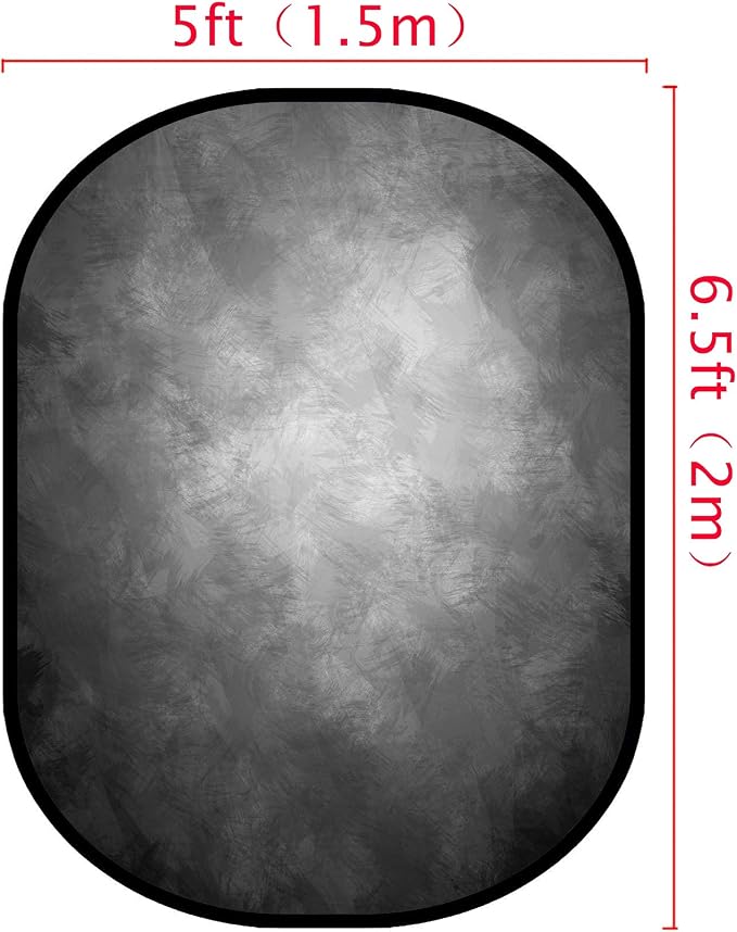 Kate Collapsible Backdrop Pop Up Photo Backdrops Grey Portable Background for Portrait Photography, for Video, for Live Stream, 5x6.5ft | Collapsible Backdorp 5'x6.5' Grey Pop Up Backdorps for Photography, YouTube Videos, and Live Streaming. - Image 3