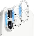 Dengduoduo 3 Pack Camera Lens Protector for iPhone 17, Tempered Glass, Ultra HD, 9H Hardness, Anti-Scratch, Case Friendly,[No Affect on Night Shots], Glitter Silver by Dengduoduo