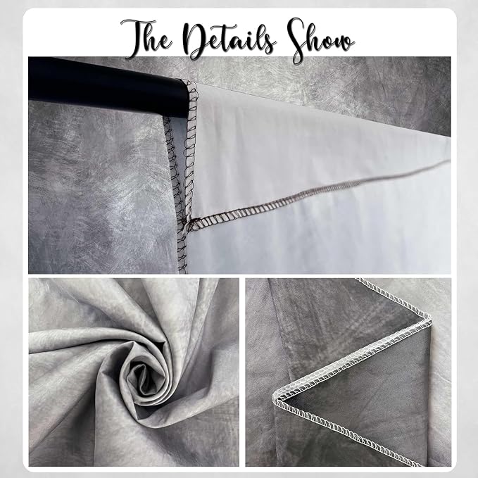 Abstract Photography Backdrop for Photoshoot 8x14ft,Grey,No Stand | Professional,Polyester Fabric,Roller Pocket on Top,Vintage Portrait Photo Props Booth Background,Photoshoot Studio - Image 6