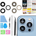 ASDAWN Back Camera Lens Glass Replacement for iPhone 13 Pro and 13 Pro Max, Rear Lens Glass Replacement kit with Pre-Installed Adhesive + Installation Manual + Repair Tool Kit by ASDAWN
