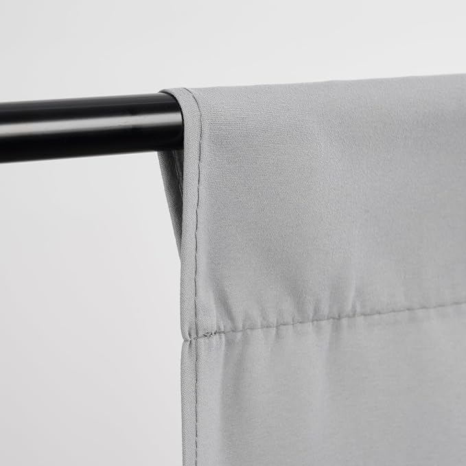 TRLYC Gray Photography Backdrops 10x10 FT Seamless Background for Studio | Gray Backdrop for Photoshoot Video Backgrounds Screen Party Wrinkle-free Polyester Non-Glare Rod Pocket Easy Setup - Image 2
