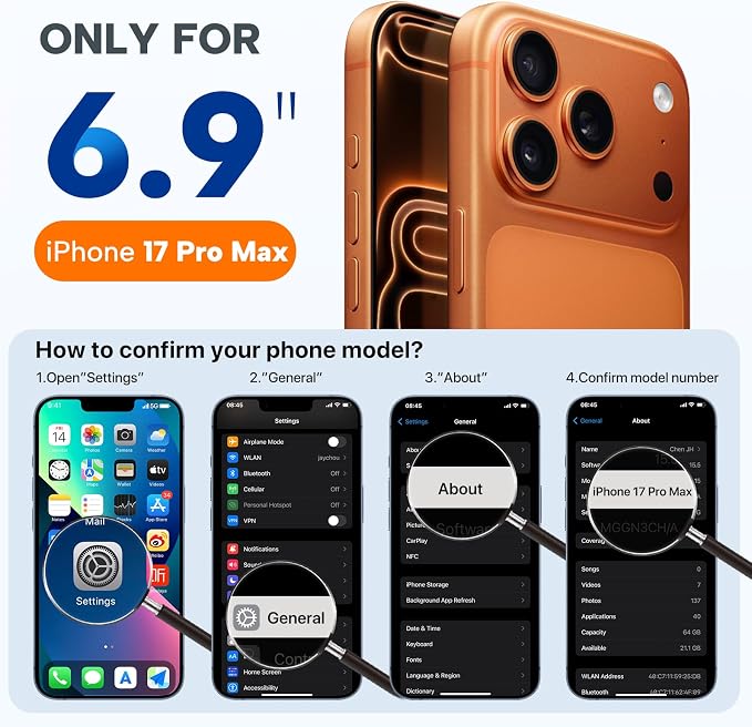 Miracase Silicone & Magnetic for iPhone 17 Pro Max Case, Clove Purple | Compatible with MagSafe, Camera Control Cover, Premium Silicone Cover Shockproof Drop Protection Phone Case for 17 Pro Max - Image 7