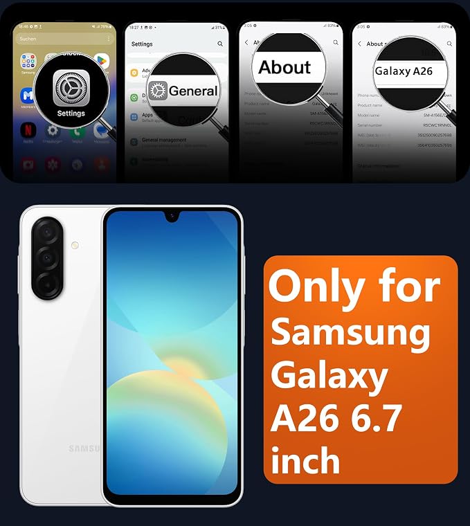 FNTCASE for Galaxy A26 5G Phone Case, Fit for Magsafe, Screen Protector | Translucent Matte, 14FT Military Grade Drop Protection, Slim Shockproof Protective, for Samsung A 26 4G Cover, White - Image 2
