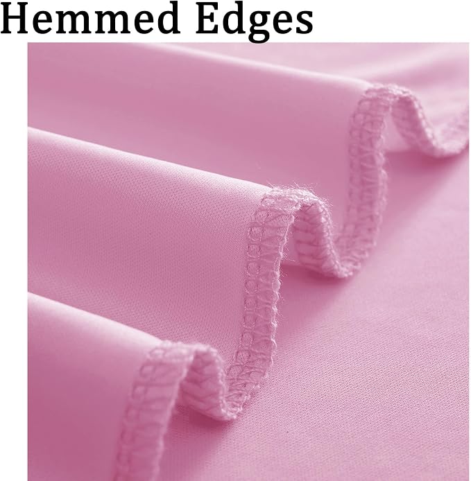 10ft x 10ft Wrinkle Free Pink Backdrop Curtains for Parties, Polyester Baby Pink Backdrop Drapes 2 Panels 5x10ft for Wedding Girl Birthday Party Photography Background - Image 4