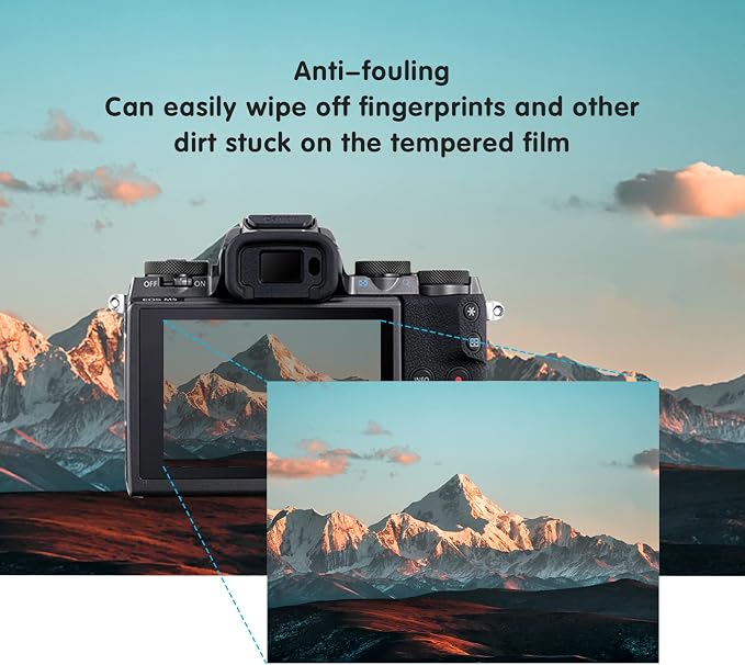 kinokoo Tempered Glass Film for fuji X-T1/X-T2 Crystal Clear Film FUJIFILM XT1 XT2 Screen Protector Bubble-free/Anti-scratch(2 pack) - Image 5