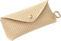 Leinuosen Woven Straw Sunglasses Case with Clip Hard Shell Rattan by Leinuosen