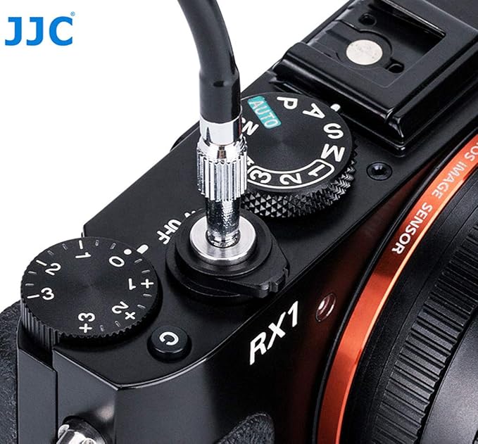 JJC TCR-40S Silver 40cm Threaded Cable Release, Mechanical Shutter Release Cable, Bulb-Lock Design for Long exposures - Image 8