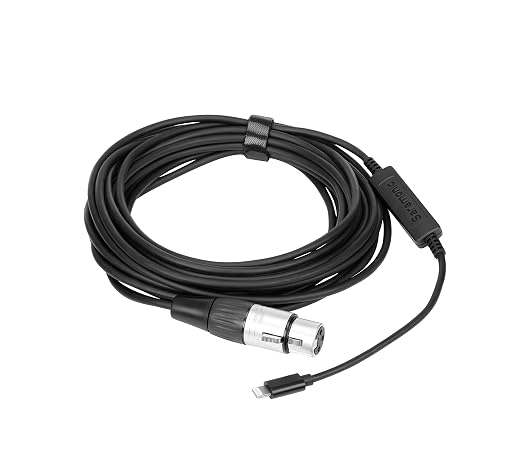 Saramonic LC-XLR | XLR Female to Apple Lightning Microphone Interface Cable for iPhone & iPad - for Dynamic & Battery-Powered Condenser Microphones - Image 6