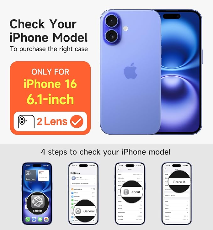 SURITCH for iPhone 16 Case with Magnetic Camera Slide Cover and Adjustable Kickstand, Compatible with MagSafe, Shockproof Bumper Case Slim Protective Cover 6.1 Inch, Black - Image 2