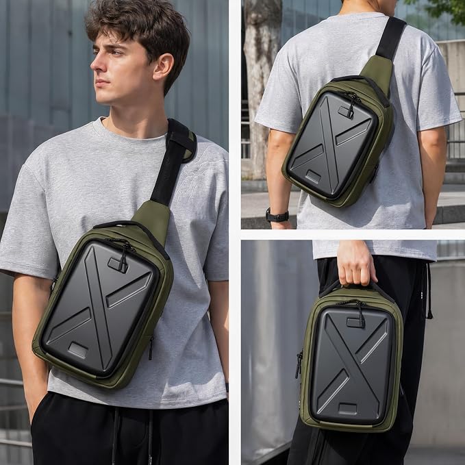 Besnfoto Camera Hardshell Case Crossbody Camera Sling Bag Small Waterproof Photography Bag for Mirrorless and DSLR Cameras - Image 6