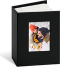 Vienrose Photo Album 4x6 Holds 100 Photos, PU Leather Cover Picture Book with 100 Horizontal Pockets, Slip-in Photo Album for Wedding, Baby Memories, Family, Acid-Free Photo Storage Gift, Black by Vienrose