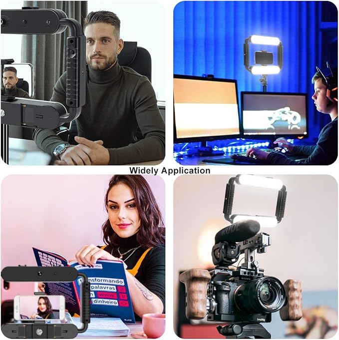 GVM Great Video Maker LED Ring Light 5600K Selfie Light, Smartphone Video Rig & Phone Video Stabilizer for Camera, Smartphone, Makeup, YouTube Setup, Self-Portrait Shooting with Bluetooth - Image 4