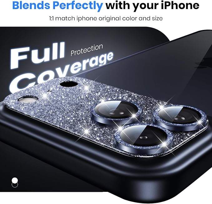 Hoerrye for iPhone 17 Pro Max Camera Lens Protector - 12FT Shatterproof | Military Grade Protection, Strong Adsorption, 9H+ Tempered Glass Camera Screen, Full Protective Cover, Case Friendly - Image 3