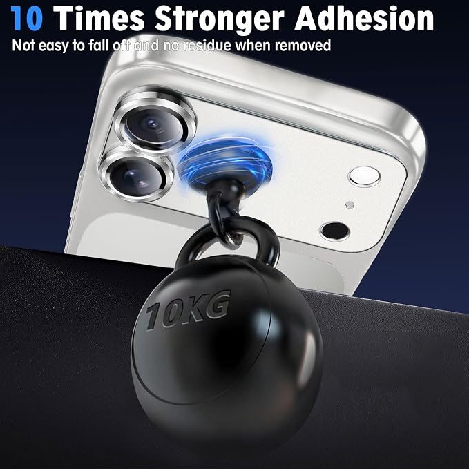 SiHPuoy Camera Lens Protector for iPhone 17 Pro Max, Tempered Glass,Silver | 2pcs, 9H+ Hardness, Military Grade Shatterproof, Anti-Scratch, Case Friendly, Metal Camera Cover, Does not Affect Night Shots - Image 5