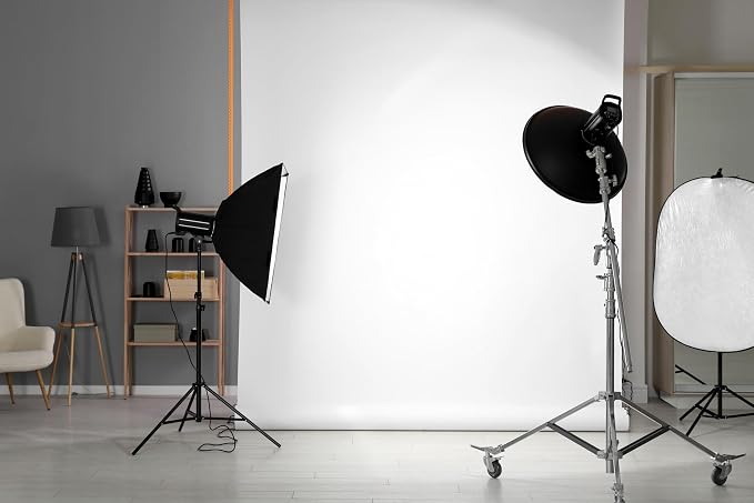 Denny Mfg Seamless Paper Backdrop for Photoshoot, Bright White, 86in x 36ft | Backdrop Roll, Matte Finish for Portraits, Product Photos and Video Shoots, Includes Free Roll Gaffer Tape (2 in x 13 ft) - Image 8