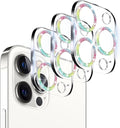 Dengduoduo 3 Pack Tempered Glass Camera Lens Protector for iPhone 12 Pro Max 6.7" Bling Glitter Sparkle, Ultra HD, 9H Hardness, Anti-Scratch, Case Friendly, Easy to Install [No Affect on Night Shots] by Dengduoduo