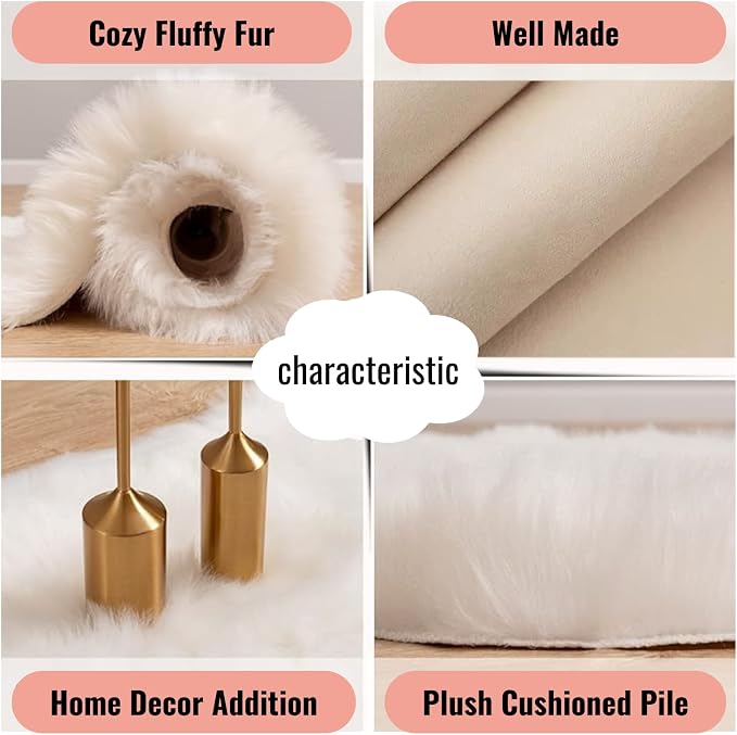 12inch Square Small Faux Fur Sheepskin Cushion Soft Plush Area Rug,Photo Background for Small Product Desktop Photography,Display and Decor,Jewelry,Nail Art,Locker Accessories (Grey) - Image 6
