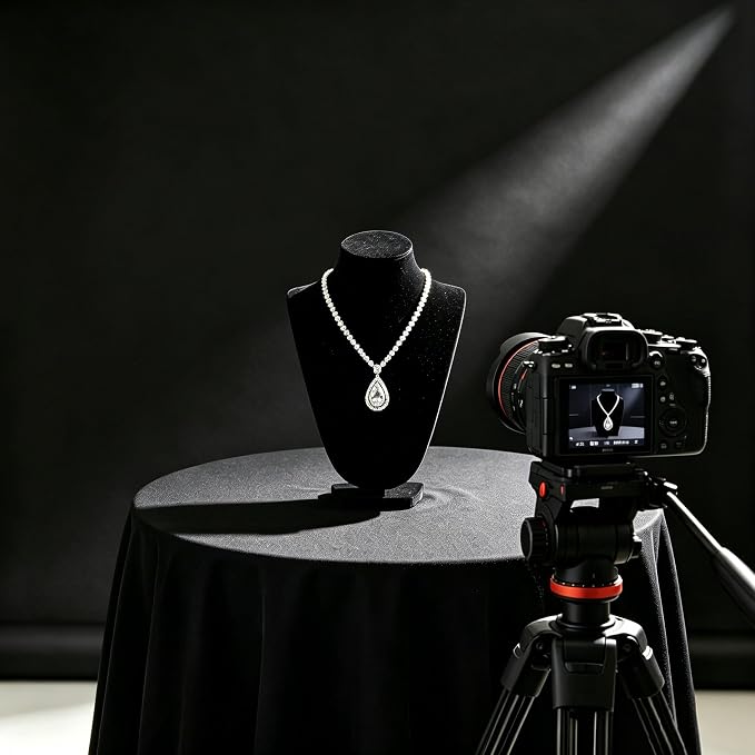 Black Photo Backdrop for Photoshoot, Fabric 8x10ft | Versatile Studio Photo Backgrounds, Non Reflective, Easy to Use, for Portraits, Product, Party, Video Creation - Image 4