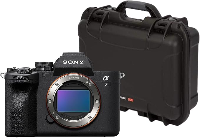 Sony Alpha 7 IV Full-Frame Mirrorless Lens Camera (Body Only) Bundle | 920 Molded Interior Hard Case with Foam Insert, Lid Organizer for A7R, (2 items) by Unknown