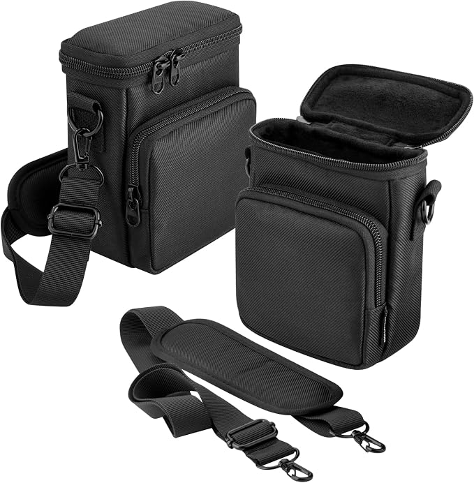 Travel Case for Fujifilm Instax Mini EVO Hybrid Instant Camera | Portable Storage Bag with Adjustable Strap & Belt Loop, Compatible with LiPlay+ Hybrid Instant Camera, Black, Case Only - Image 9