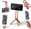 ULANZI MA30 Magnetic Phone Tripod Stand for iPhone - Aluminium Maglock Smartphone Mini Tripod Pocket Cell Phone Stand Strong Magnet Quick Mount Compatible with iPhone 17 16 15 14 13 12 Series, Orange by ulanzi