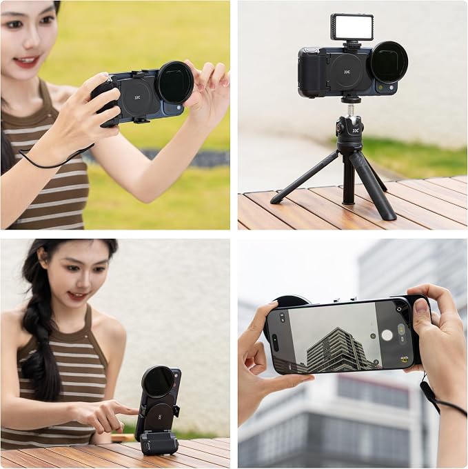 67mm CPL Filter Mount Kit with Magnetic Phone Camera Grip & Storage Pouch for iPhone 17 Air 16 15 14 Pro Max Accessories,Circular Polarizer Polarizing Lens Filter Adapter Set w Cold Shoe & 1/4'' Hole - Image 7
