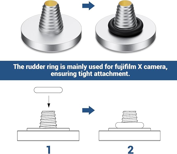 JJC Soft Shutter Release Button Fujifilm X100VI XT50 XM5, Silver Aperture | for Fuji Fujifilm X-M5 X-T5 X-T4 X-T50 X-T30 III II X00VI X100V X-E5 X-E4 X Half Leica Q3 M10 Sony RX10 IV III Nikon Zf Df - Image 6