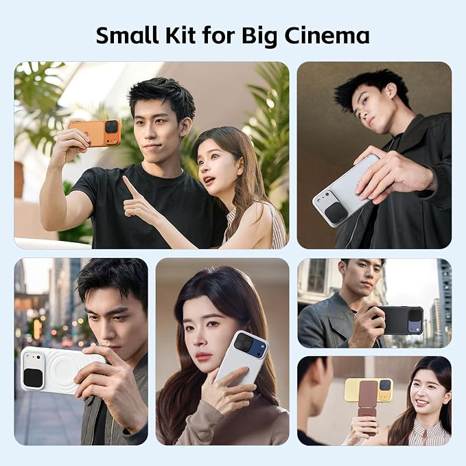 SmallRig Square ND & Black Mist Filter Kit for iPhone 17 Pro, Magnetic Lens Filters with Base Mount, Black Mist Diffusion 1/4 Filter/ND2/ND4/ ND8/ND16/ND32, 6 Pack, Blue- 6073 - Image 8