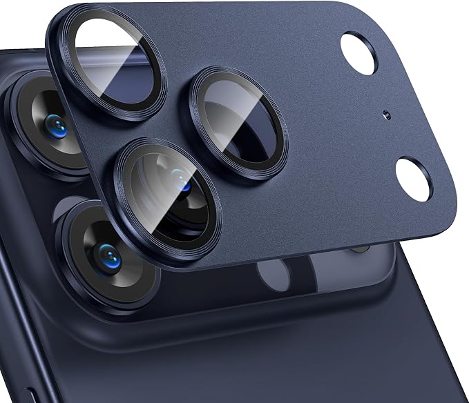 Tensea for iPhone 17 Pro Max Camera Lens Protector | Metal Aluminum Alloy Tempered Glass Cover Camera Screen Protector Accessories, Case Friendly by Tensea