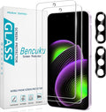 2+2 Pack Screen Protector for Samsung Galaxy A37 5G Tempered Glass | with Camera Lens Protector, Anti Scratch, Bubble Free by Bencuku