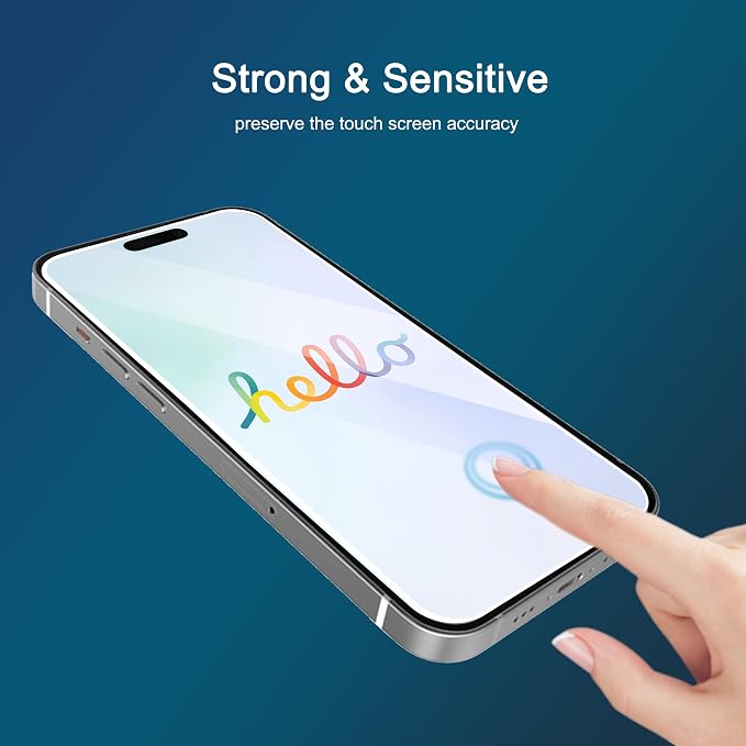 Ailun Screen Protector for iPhone 16 Plus/iPhone 15 Plus/iPhone 15 Pro Max | 3 Pack, 6.7 inch, Tempered Glass, Dynamic Island Compatible, Case Friendly, Not for iPhone 16 Pro Max 6.9 Inch - Image 5