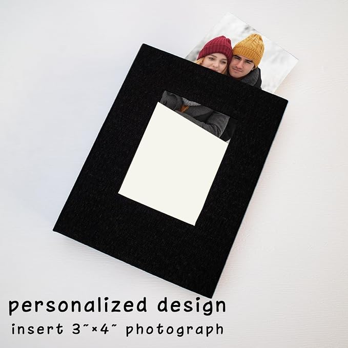 Small Photo Album 5x7, Pack of 2 Linen Picture Book, Each Mini 26-Page Album Holds 52 Photos, Art Presentation Folder for Postcards & Picture Storage - Image 2