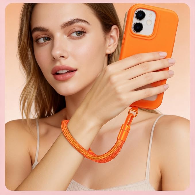 Phone Wrist Strap Lanyard Hand Universal Adjustable Phone Finger Grip Wristlet with 3 Patches Tether Anti Theft for iPhone 16 Pro Max 15 14 Charms for Keychain USB Flash Drive Wallet ID Name Tag Green - Image 9