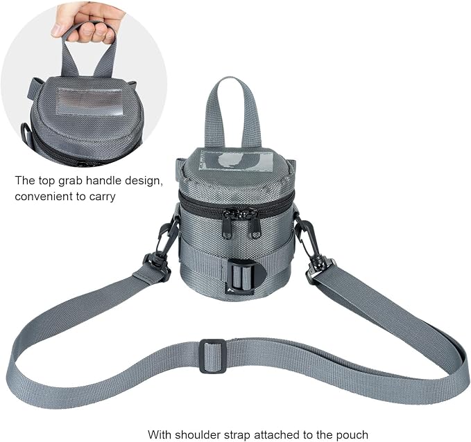 FOMITO Water-Resistant Camera Lens Pouch Bag - Shockproof Protective Case 3.94"x4.33" - Image 7