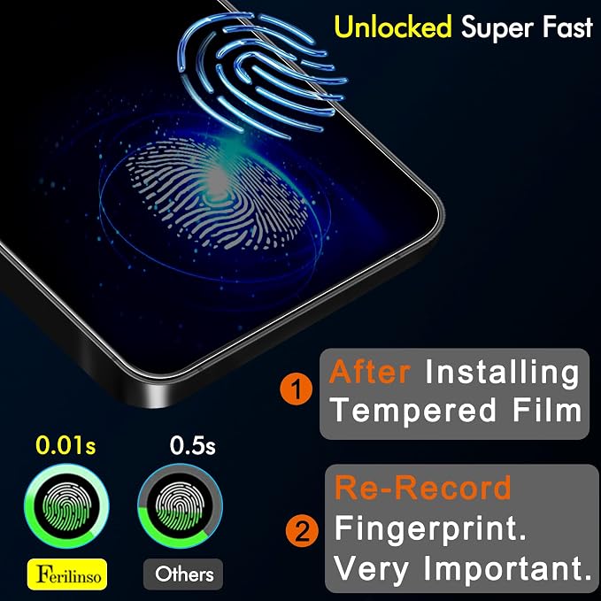 Ferilinso 3 Pack Privacy Screen Protector for Google Pixel 11 Pro | 9H+ Tempered Glass, Military-Grade Shatterproof, Anti-Scratch, HD, Case Friendly, Easy Installation Bubble Free - Image 6