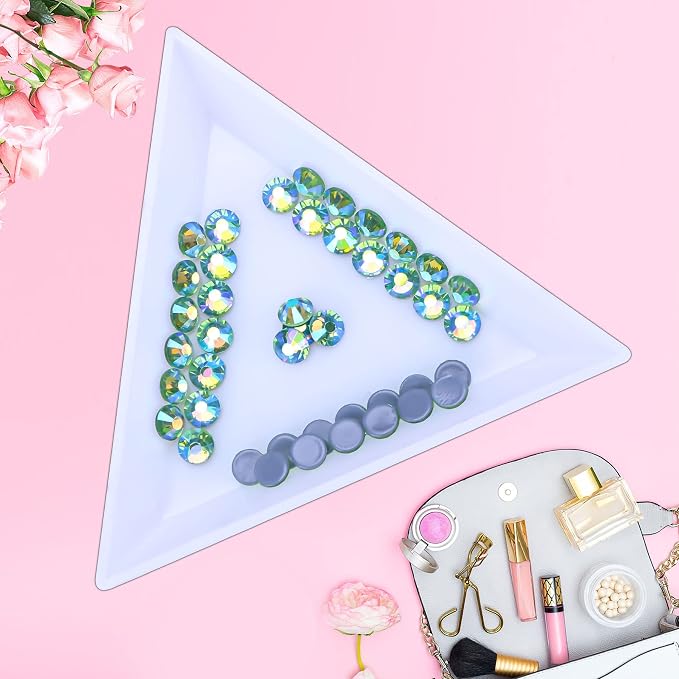 Jollin Hotfix Rhinestones Flatback Crystal Gems 2.8mm SS10, Light Green AB | 2880pcs Hot Fix Crystals Glass Rhinestones for Bedazzling, Crafting, Clothes, Shoes & Accessories DIY Decoration - Image 3