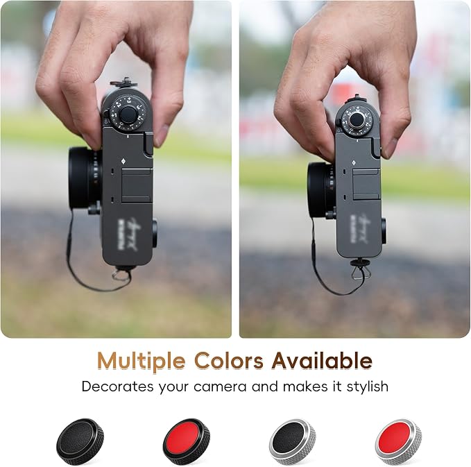 JJC Soft Shutter Release Button for Fujifilm X100VI XT50 XM5, Red, 2-Pack | for Fuji Fujifilm X-T5 X-T4 X-T50 X-T30 III II X100 VI V X-E5 X-E4 X Half Sony RX10 IV III Leica Q3 M10 M9 Nikon Df Z f Zf F3 - Image 7