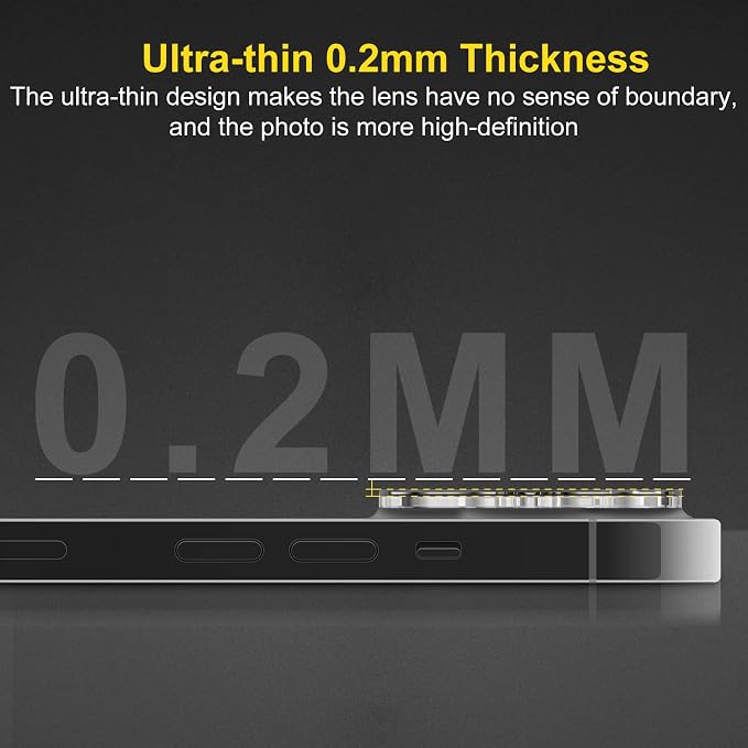 Camera Lens Protector (3 Pack) Compatible with iPhone 12 Pro Max Camera Lens Cover Protection, HD Clear Anti-Scratch - Image 6