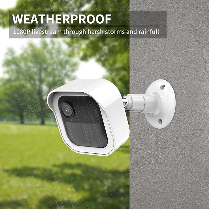 All-New Blink Outdoor Camera Housing and Mounting Bracket for Outdoor 4/2K+ | 3 Pack Protective Covers for Blink Outdoor Camera, 360°Adjustable Blink Wall Mount, Blink Sync Module Outlet Mount, White - Image 5
