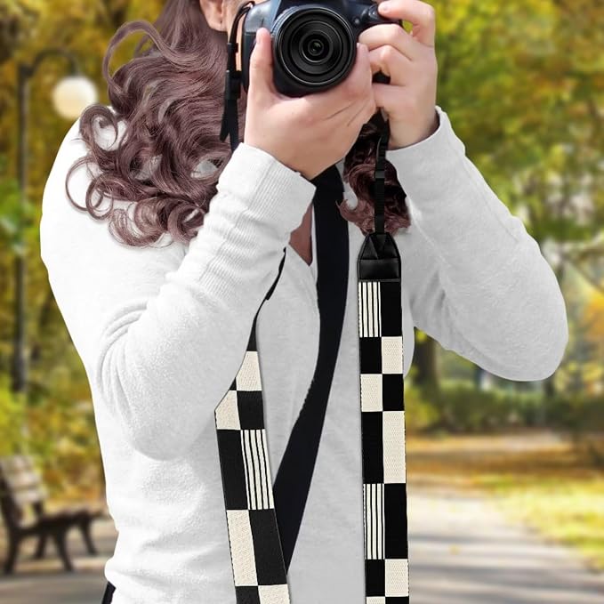 Coldinair Black Adjustable Camera Strap Universal Neck & Shoulder Soft Padded Strap for All DSLR Cameras,Binoculars - Image 3