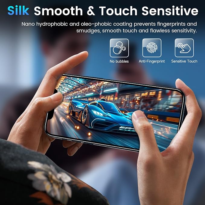 Fotbor for [3+3 Pack] iPhone 12 Mini Screen Protector with Camera Lens Protector, 9H Shatterproof Tempered Glass Film with Easy Installation Frame, HD Clear Sensitive Full Coverage 5.4 Inch - Image 6